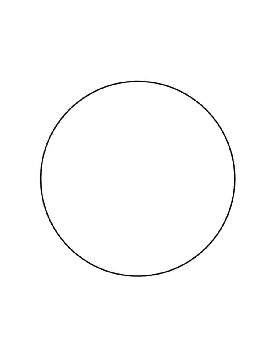 6 Inch Circle Tracing Worksheets Pdf Free Vectors